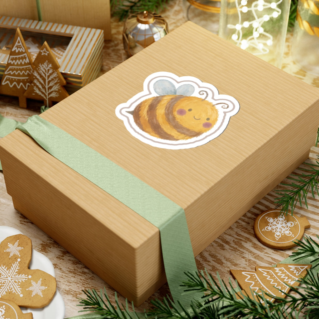 Garden Bee Kiss-Cut Sticker
