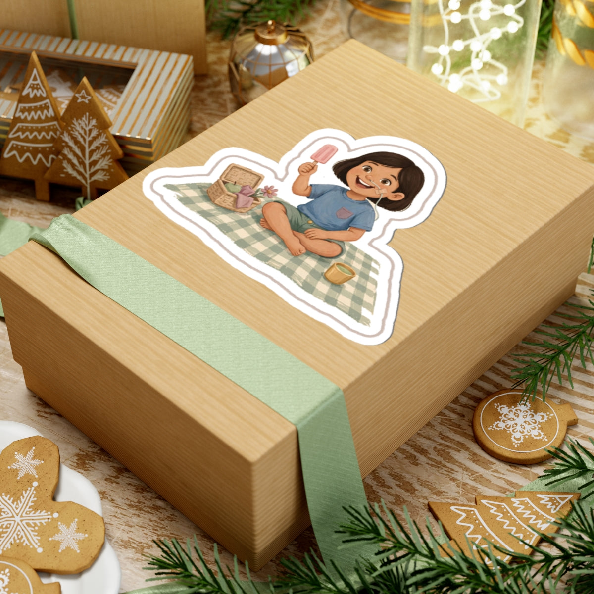 NG Picnic Kiss-Cut Sticker