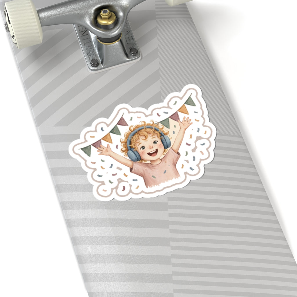Parade Headphones Kiss-Cut Sticker