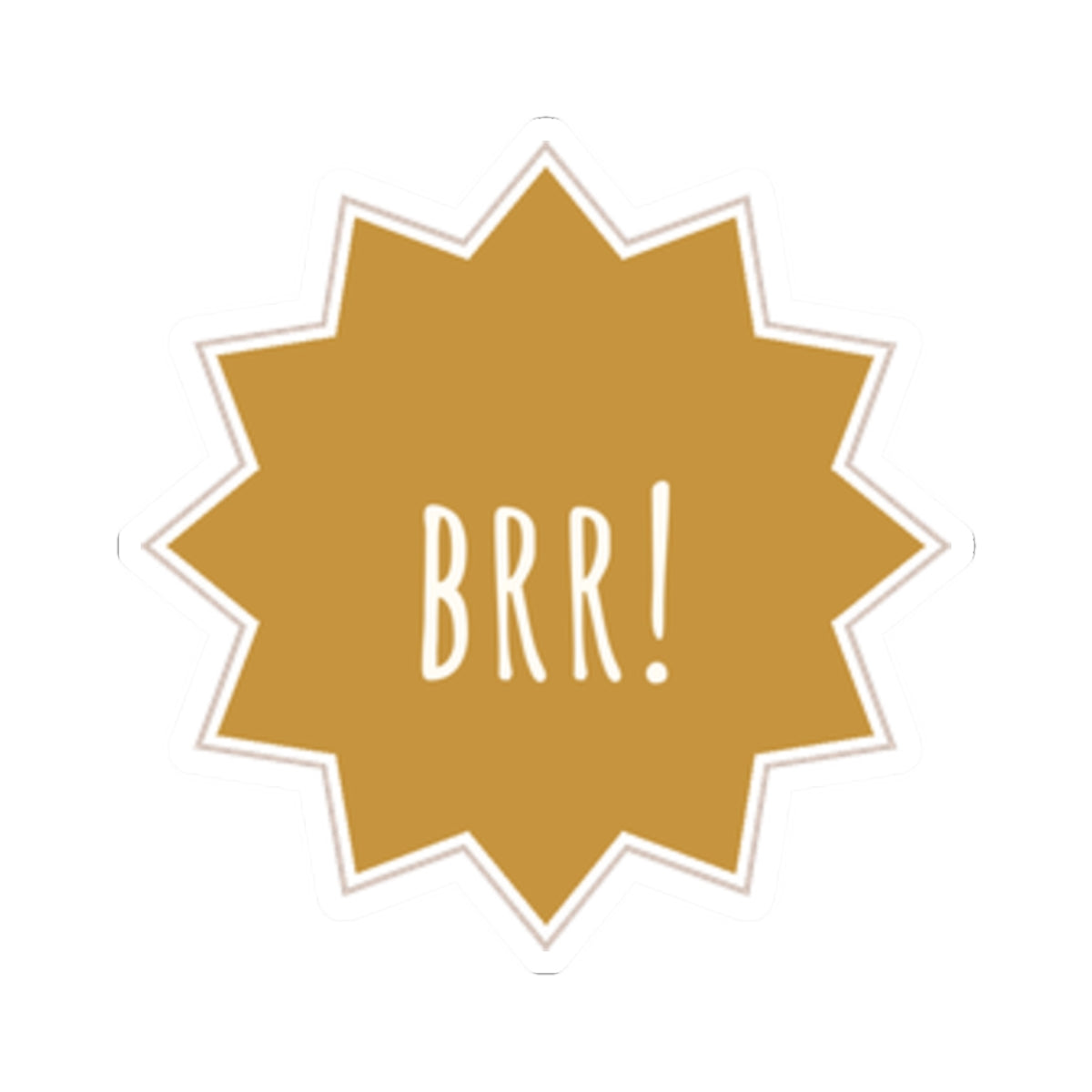 Brr Star Kiss-Cut Sticker