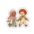 Holding Hands Kiss-Cut Sticker