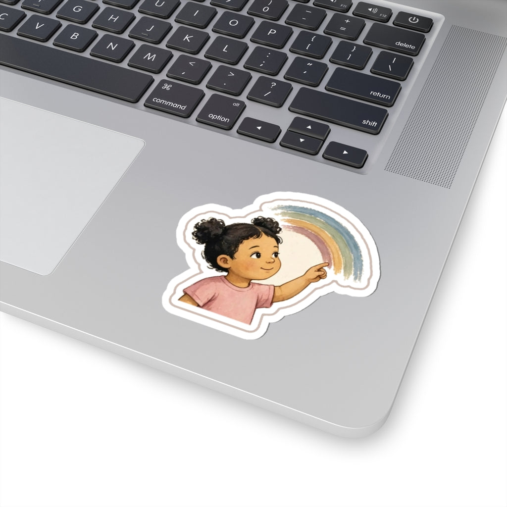 Rainbow Trace Kiss-Cut Sticker