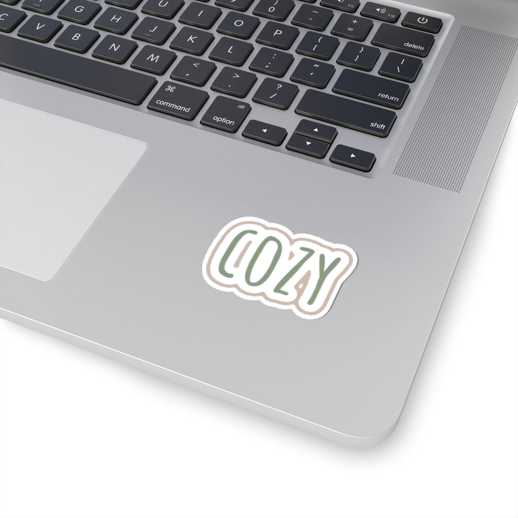 Cozy Word Kiss-Cut Sticker