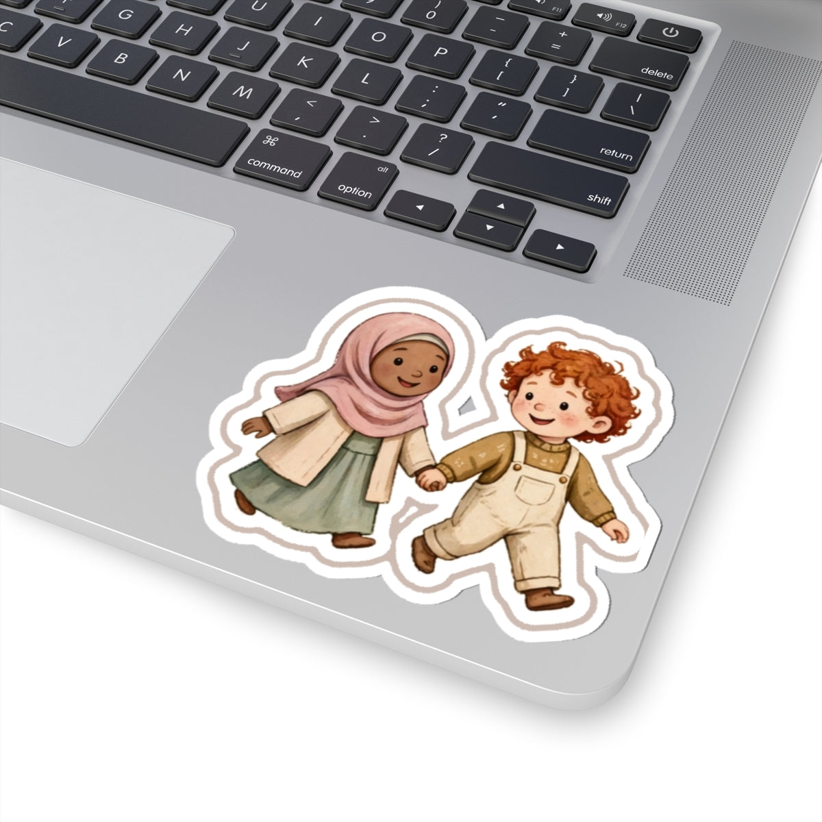 Holding Hands Kiss-Cut Sticker