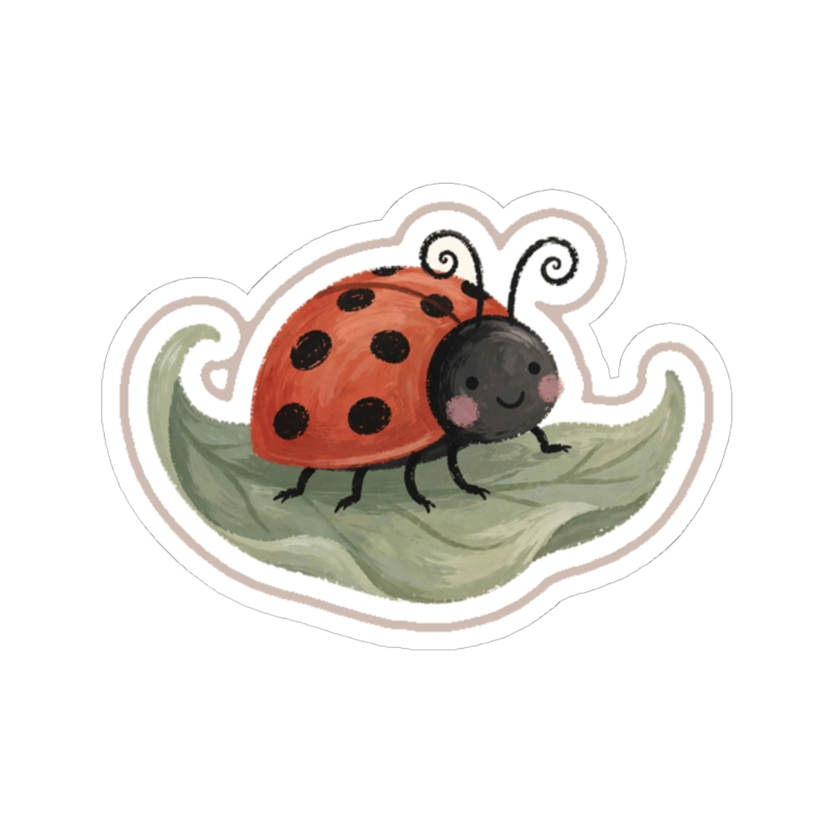 Ladybug Kiss-Cut Sticker