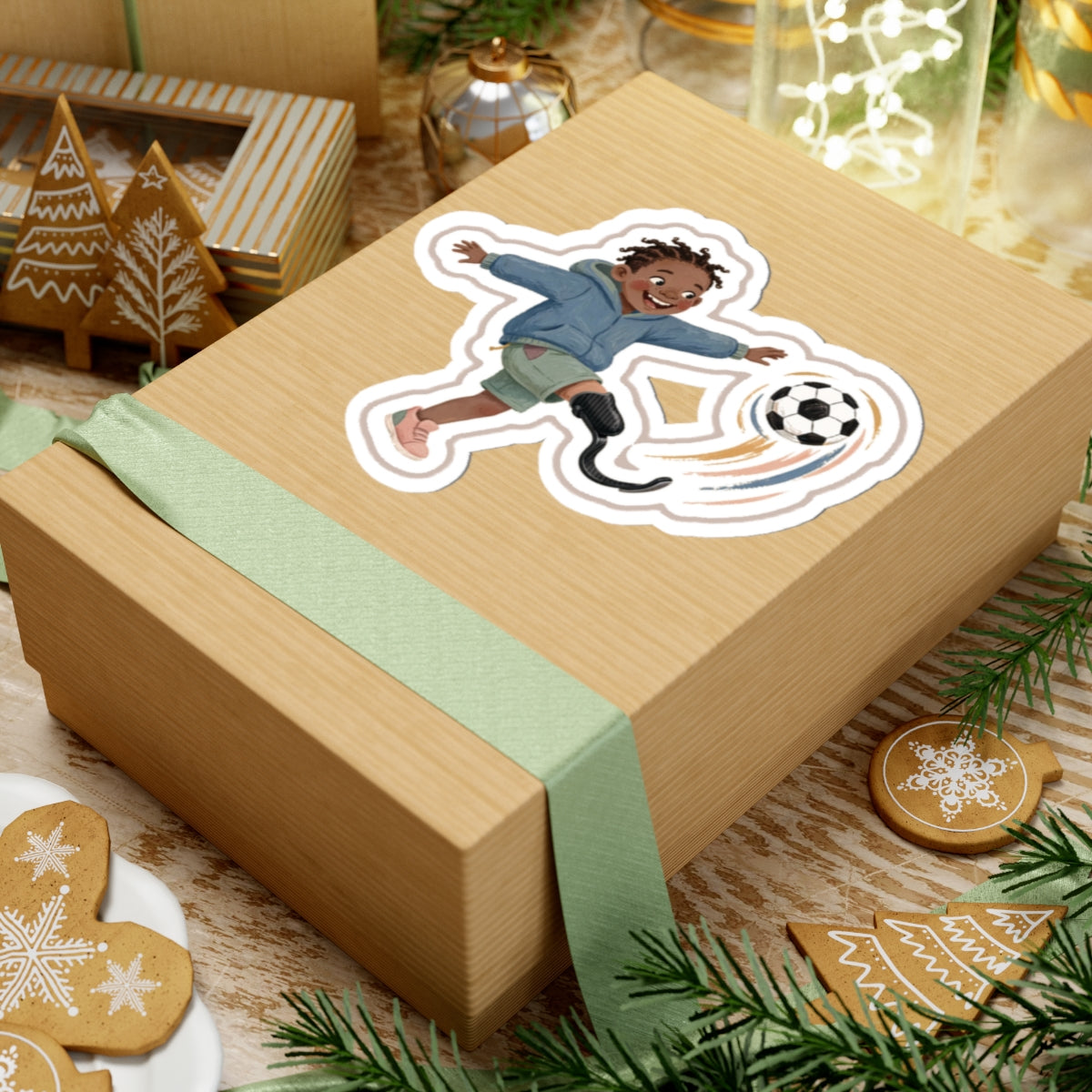 Prosthetic Soccer Kiss-Cut Sticker