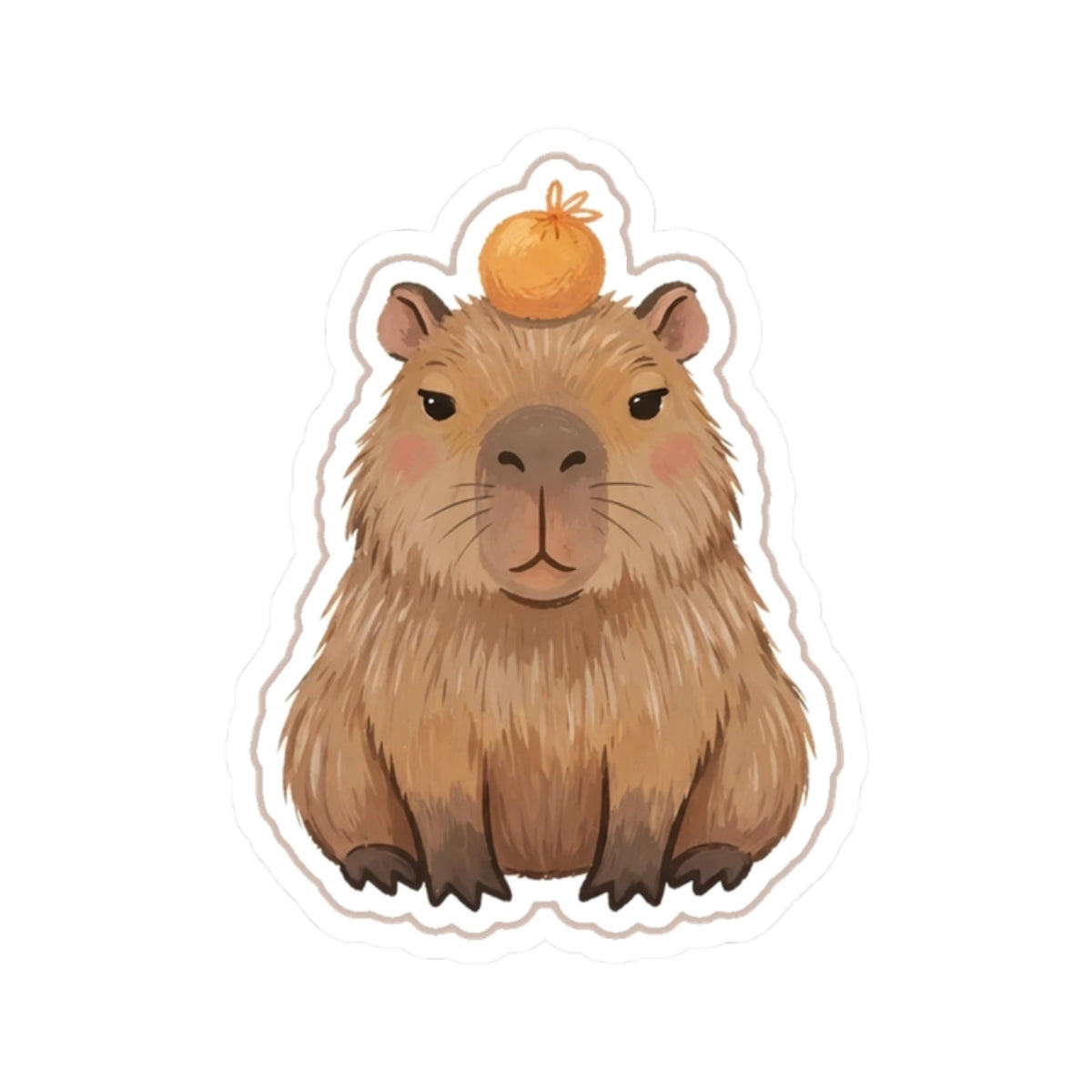 Capybara Kiss-Cut Sticker