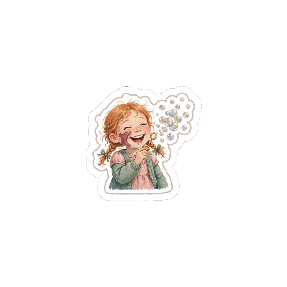 Bubbles Kiss-Cut Sticker