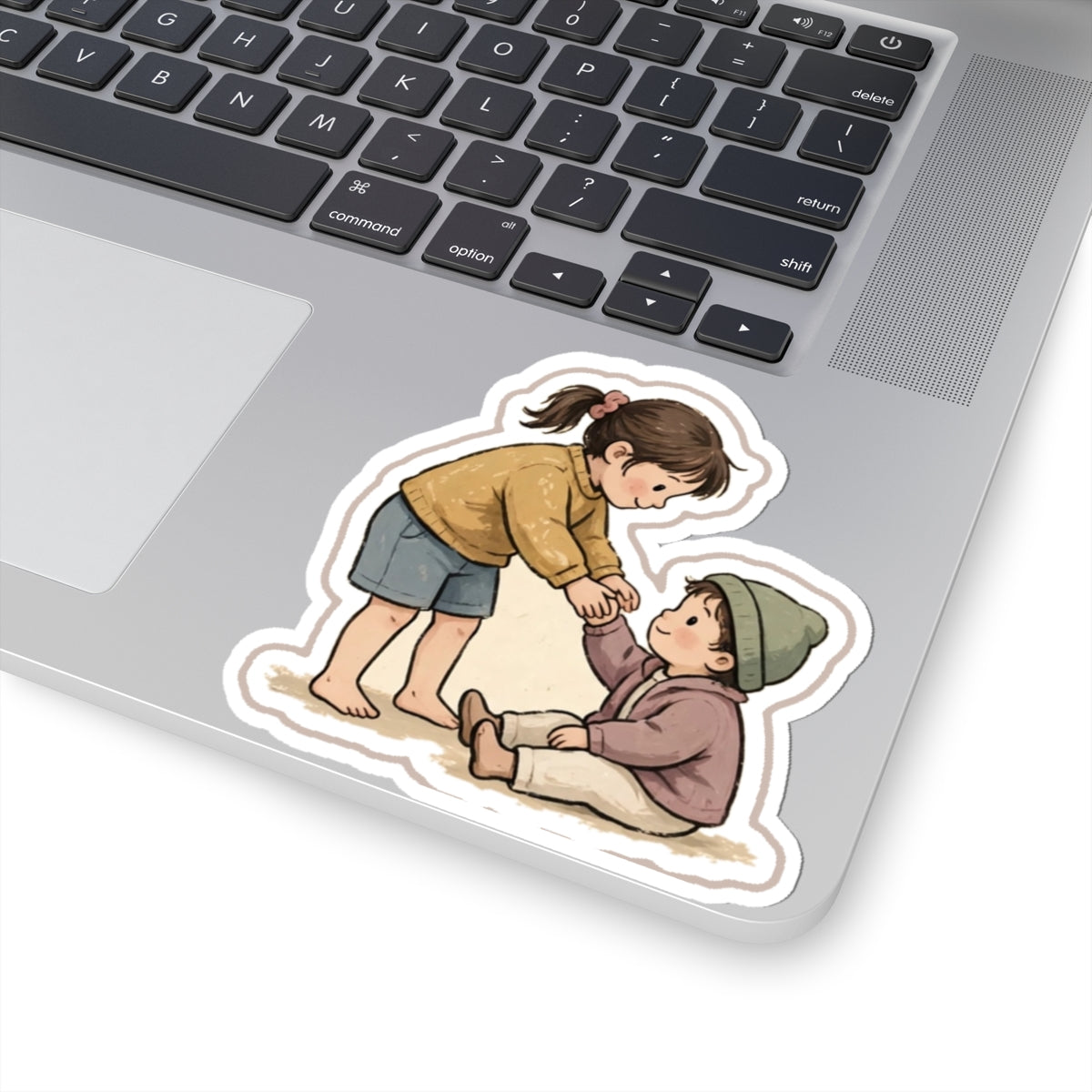 Helping Up Kiss-Cut Sticker