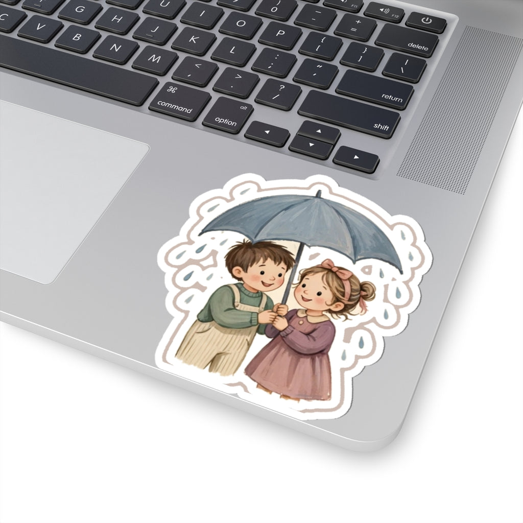 Umbrella Pair Kiss-Cut Sticker