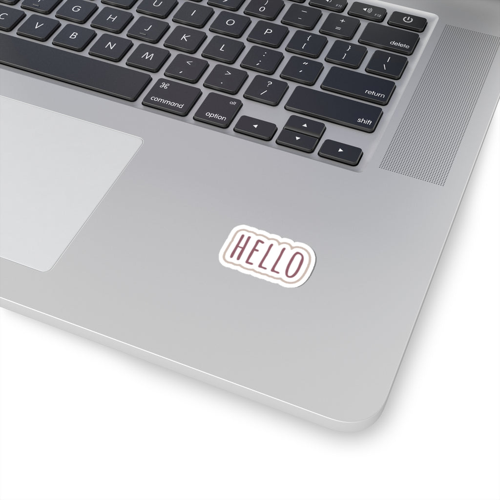 Hello Word Kiss-Cut Sticker