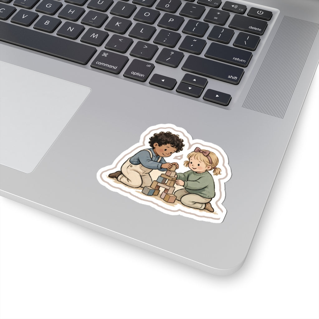 Blocks Kiss-Cut Sticker