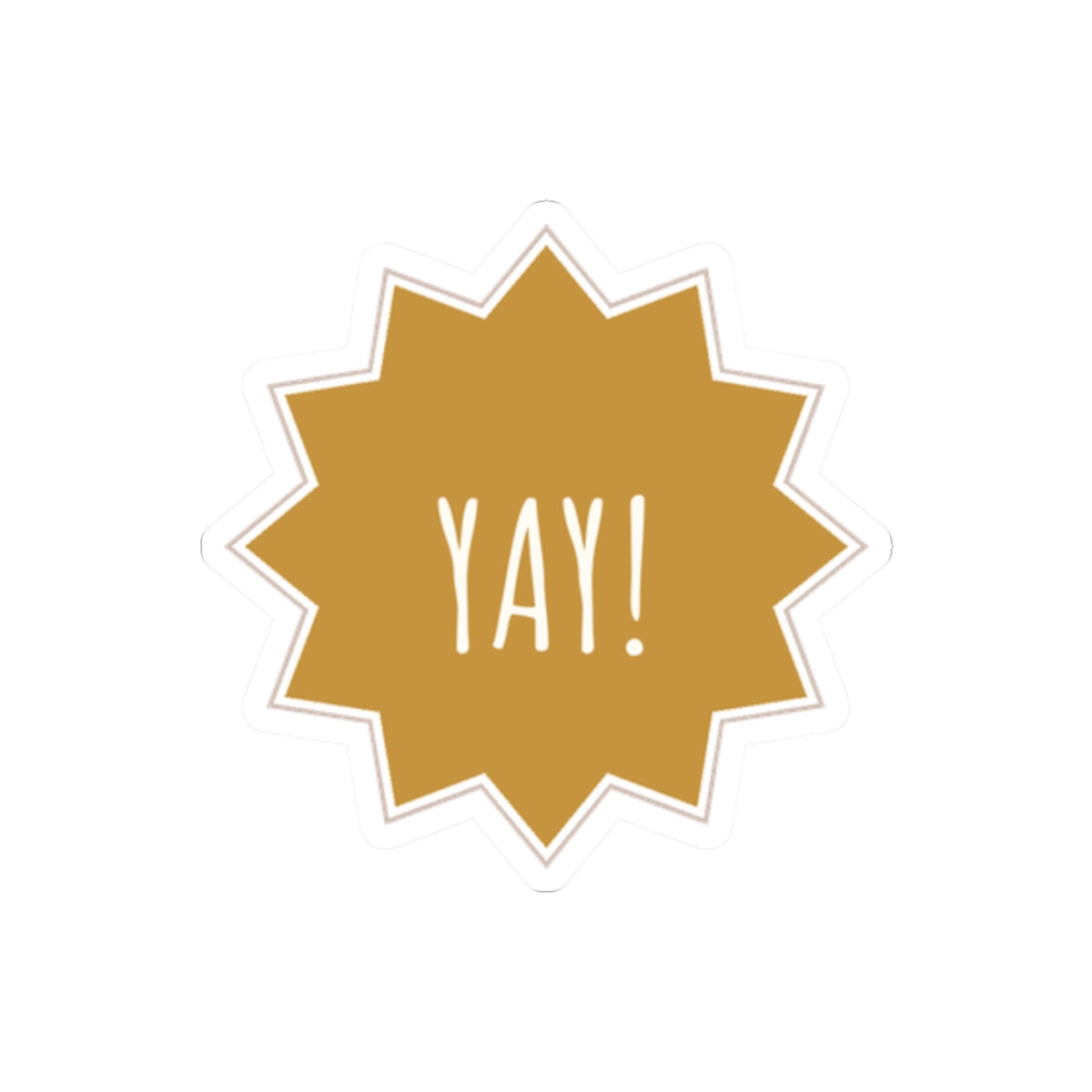 Yay Star Kiss-Cut Sticker