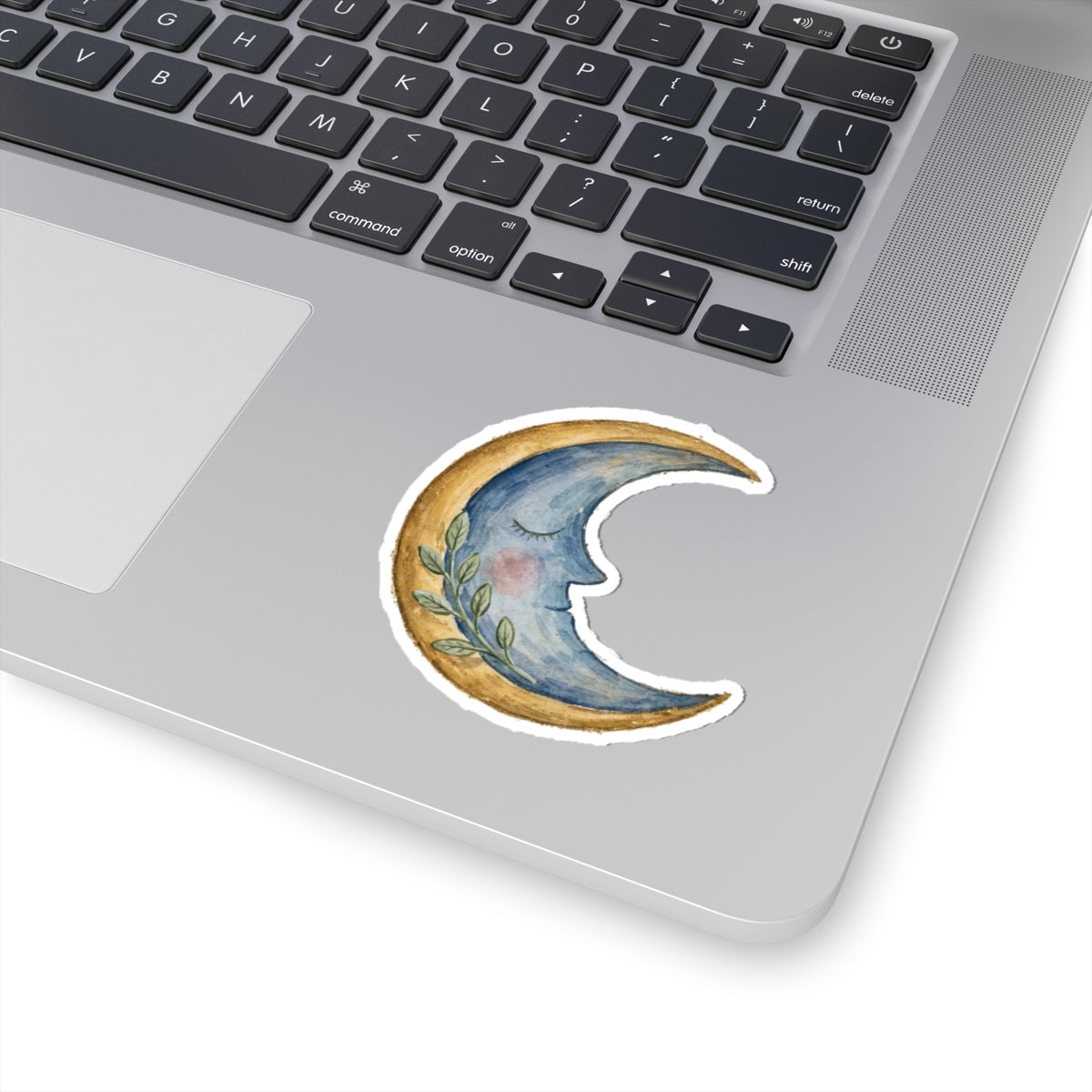 Resting Moon Kiss-Cut Sticker
