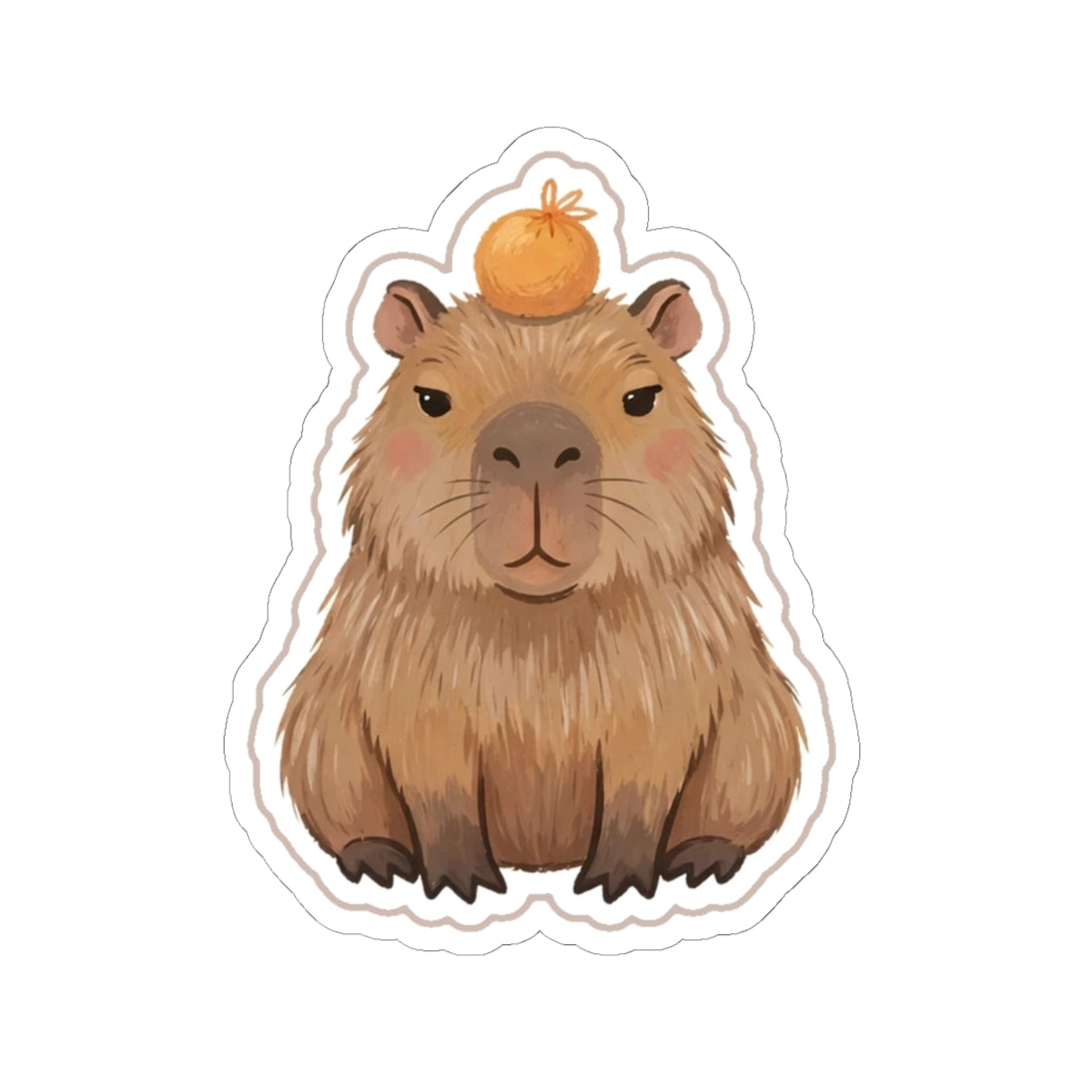 Capybara Kiss-Cut Sticker