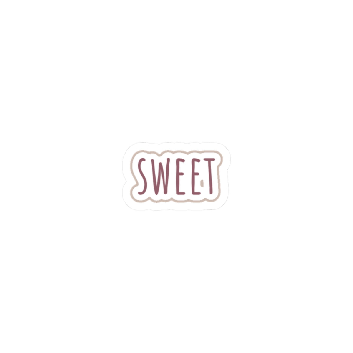 Sweet Word Kiss-Cut Sticker