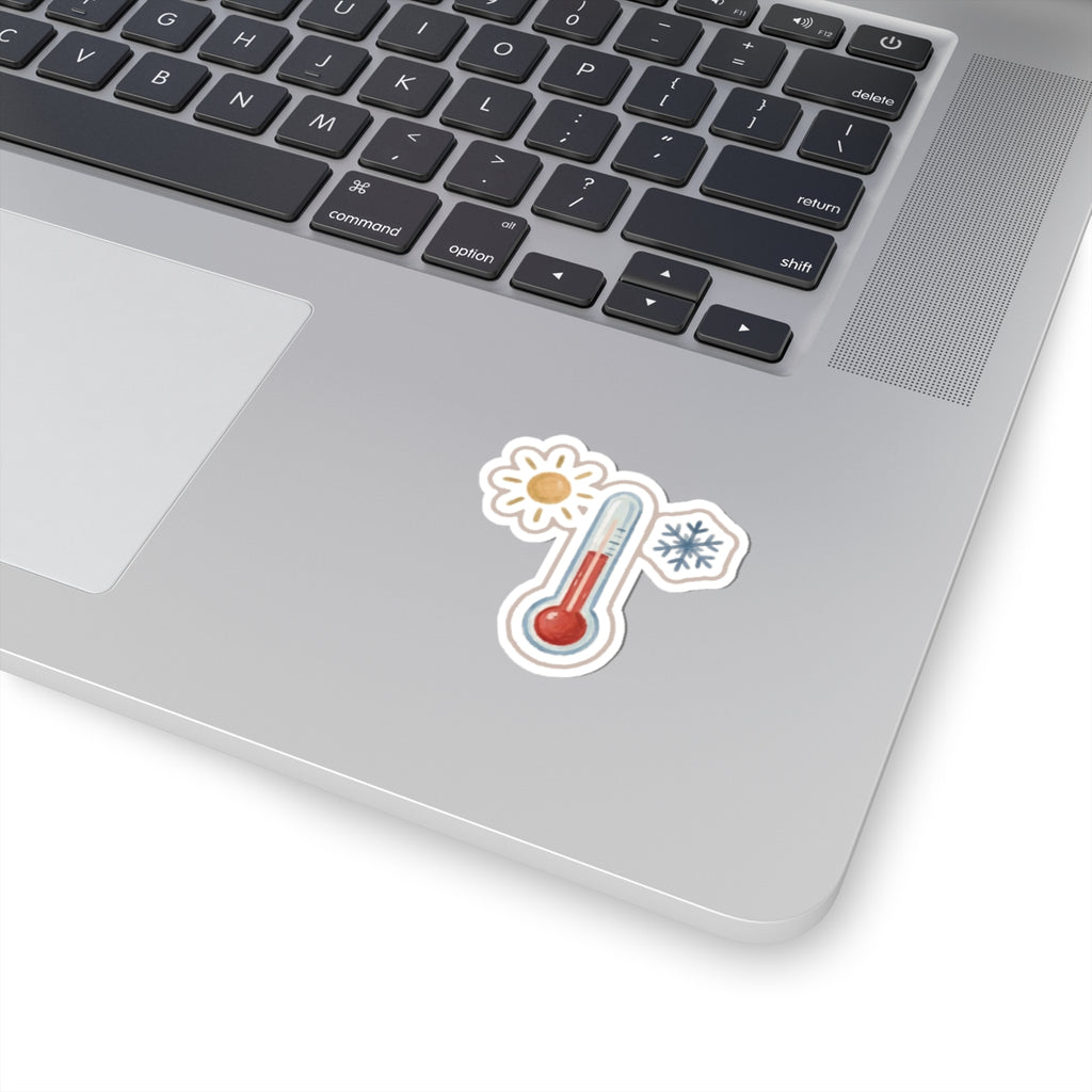 Thermometer Kiss-Cut Sticker