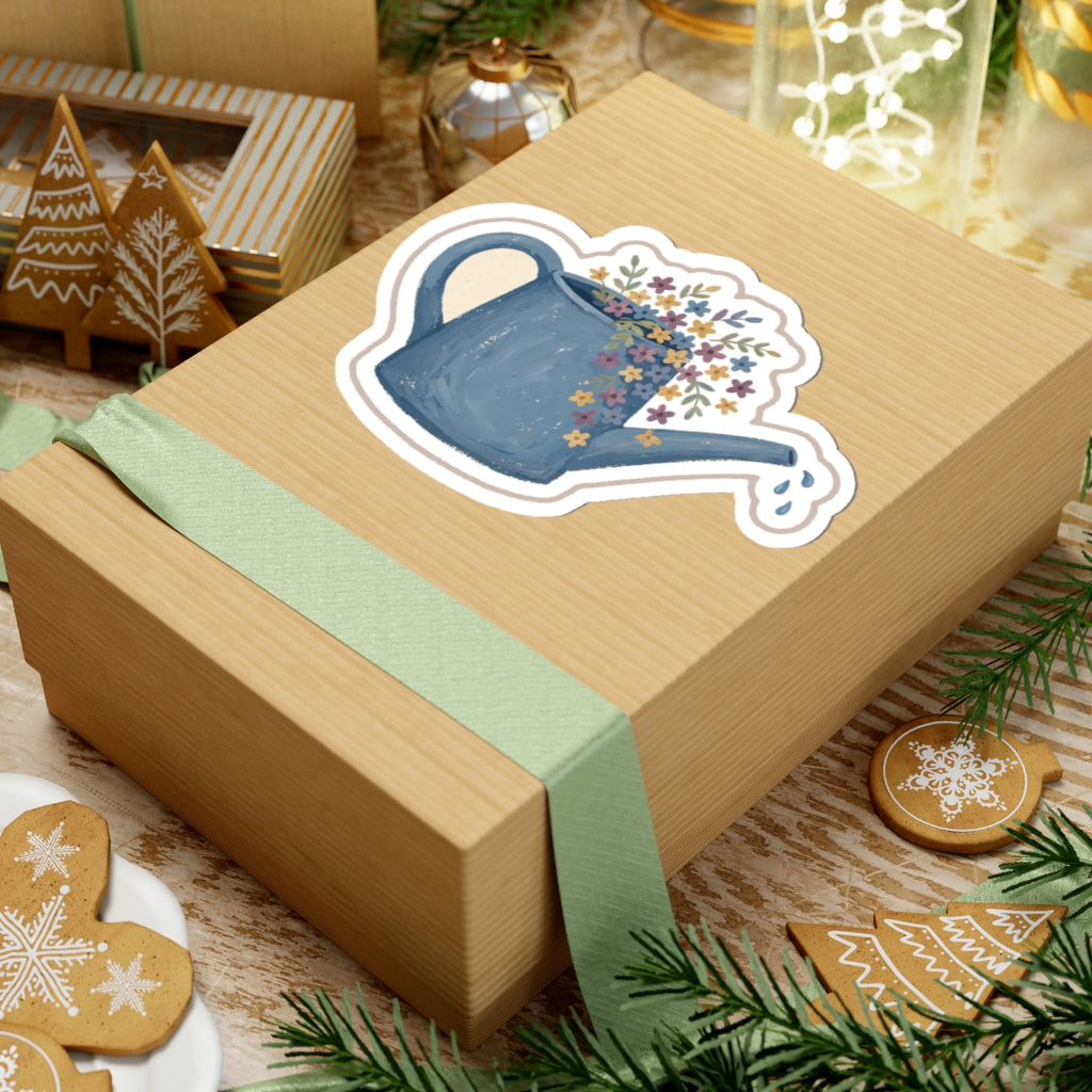 Watering Can Kiss-Cut Sticker