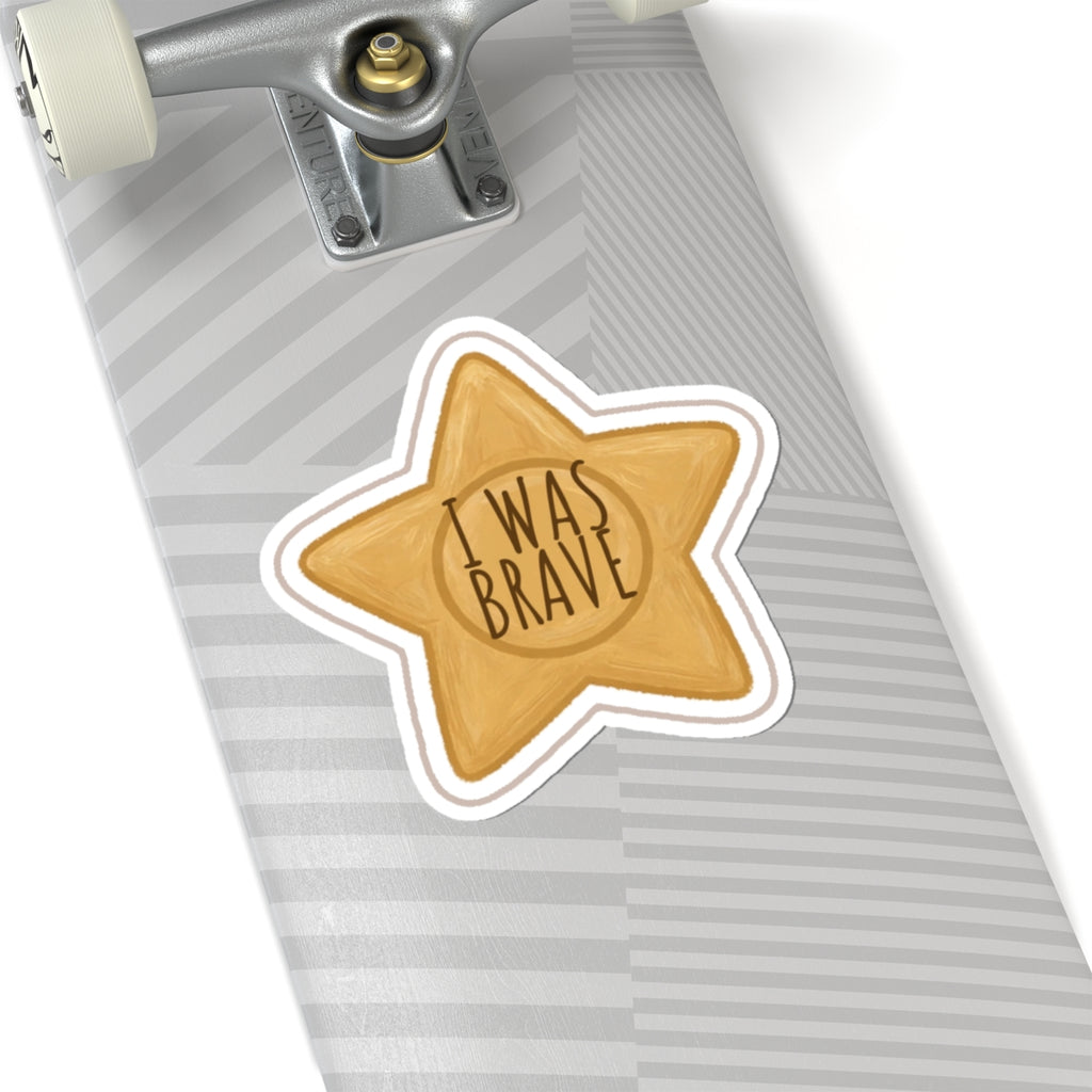 Brave Kiss-Cut Sticker