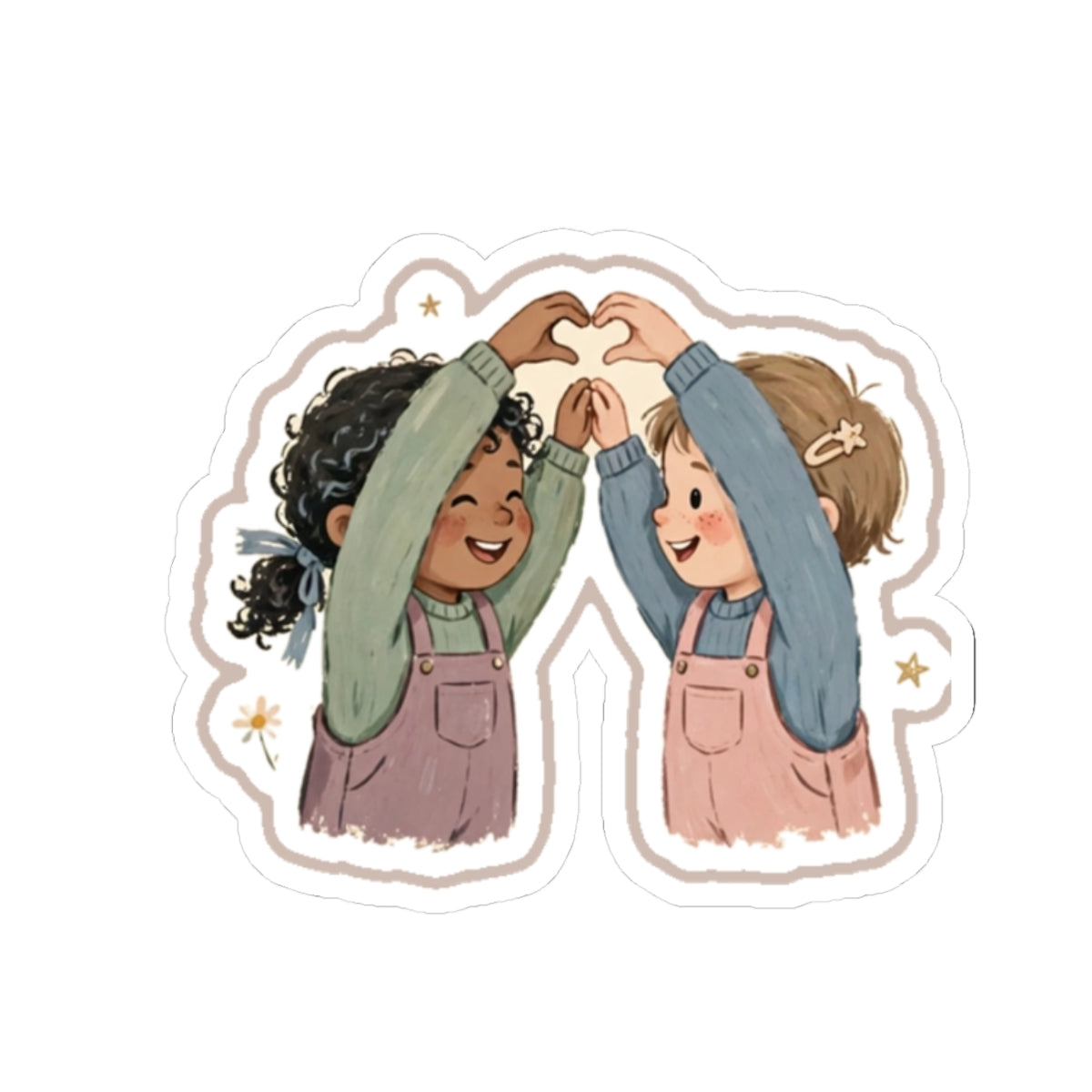 Heart Hands Kiss-Cut Sticker