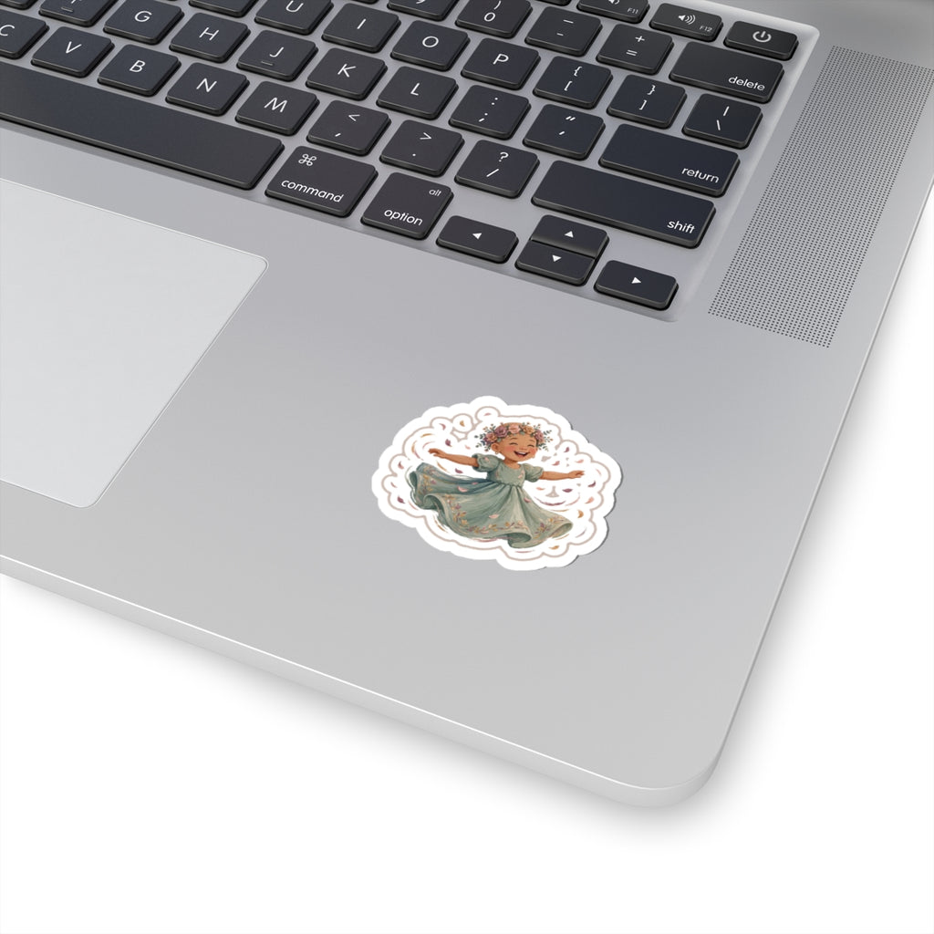 Flower Crown Kiss-Cut Sticker