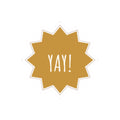 Yay Star Kiss-Cut Sticker