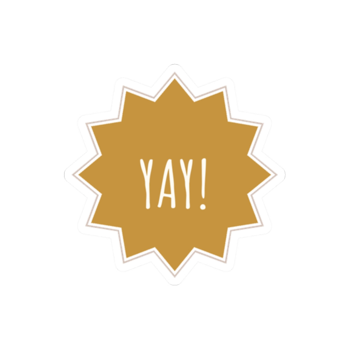 Yay Star Kiss-Cut Sticker