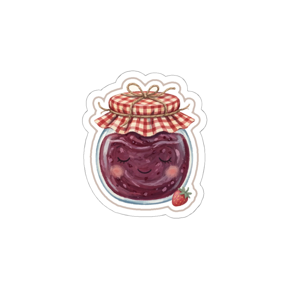 Jam Jar Kiss-Cut Sticker