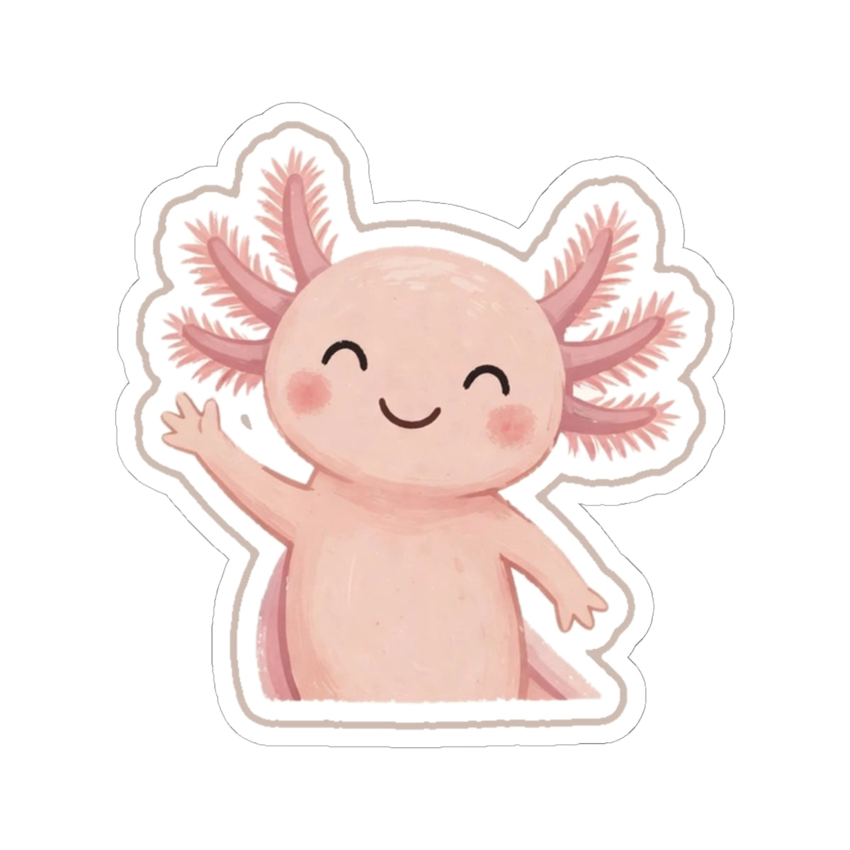 Axolotl Kiss-Cut Sticker