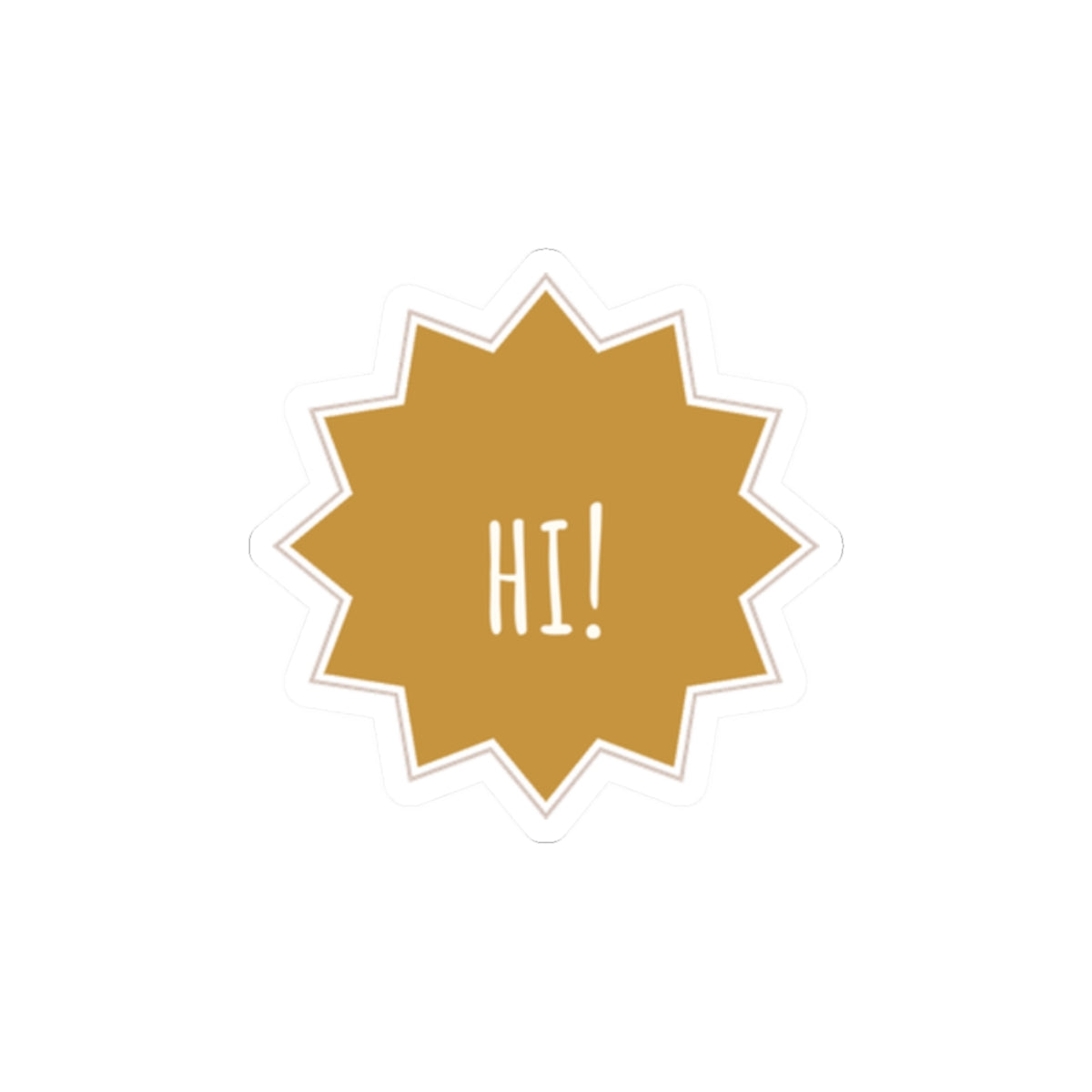 Hi Star Kiss-Cut Sticker