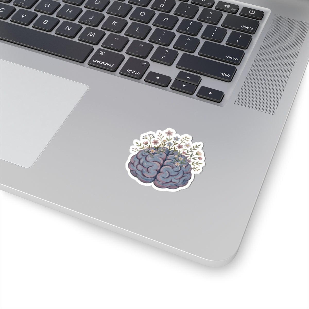 Brain Flowers Kiss-Cut Sticker