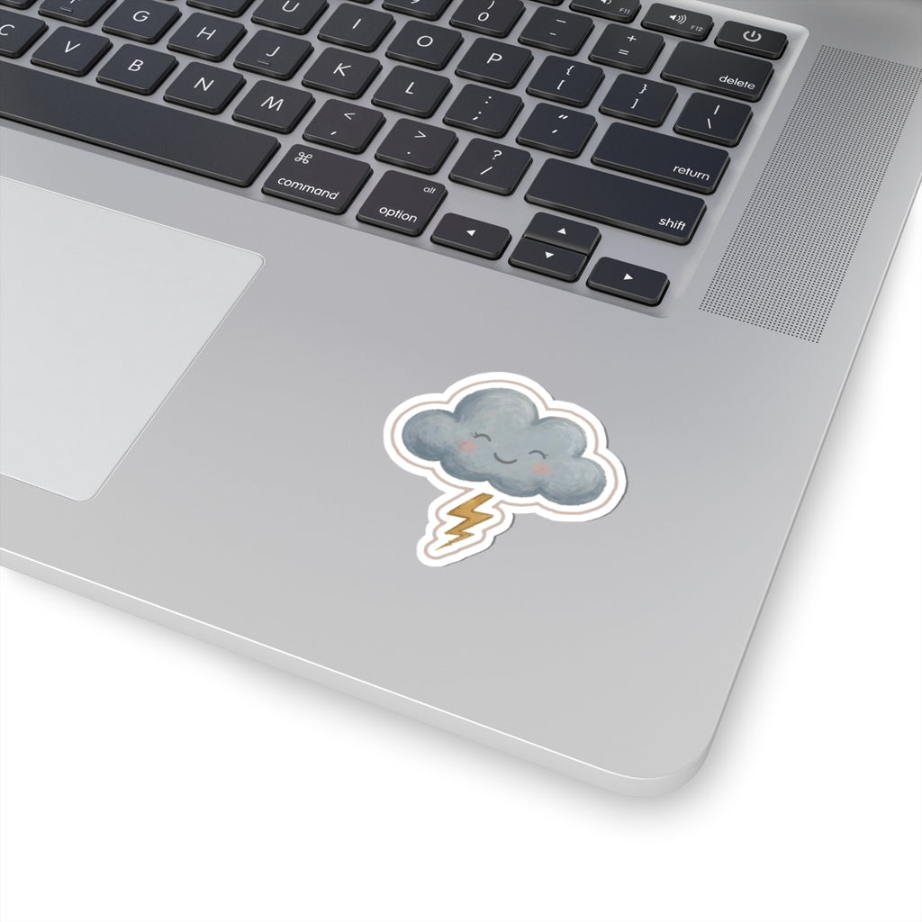 Lightning Cloud Kiss-Cut Sticker