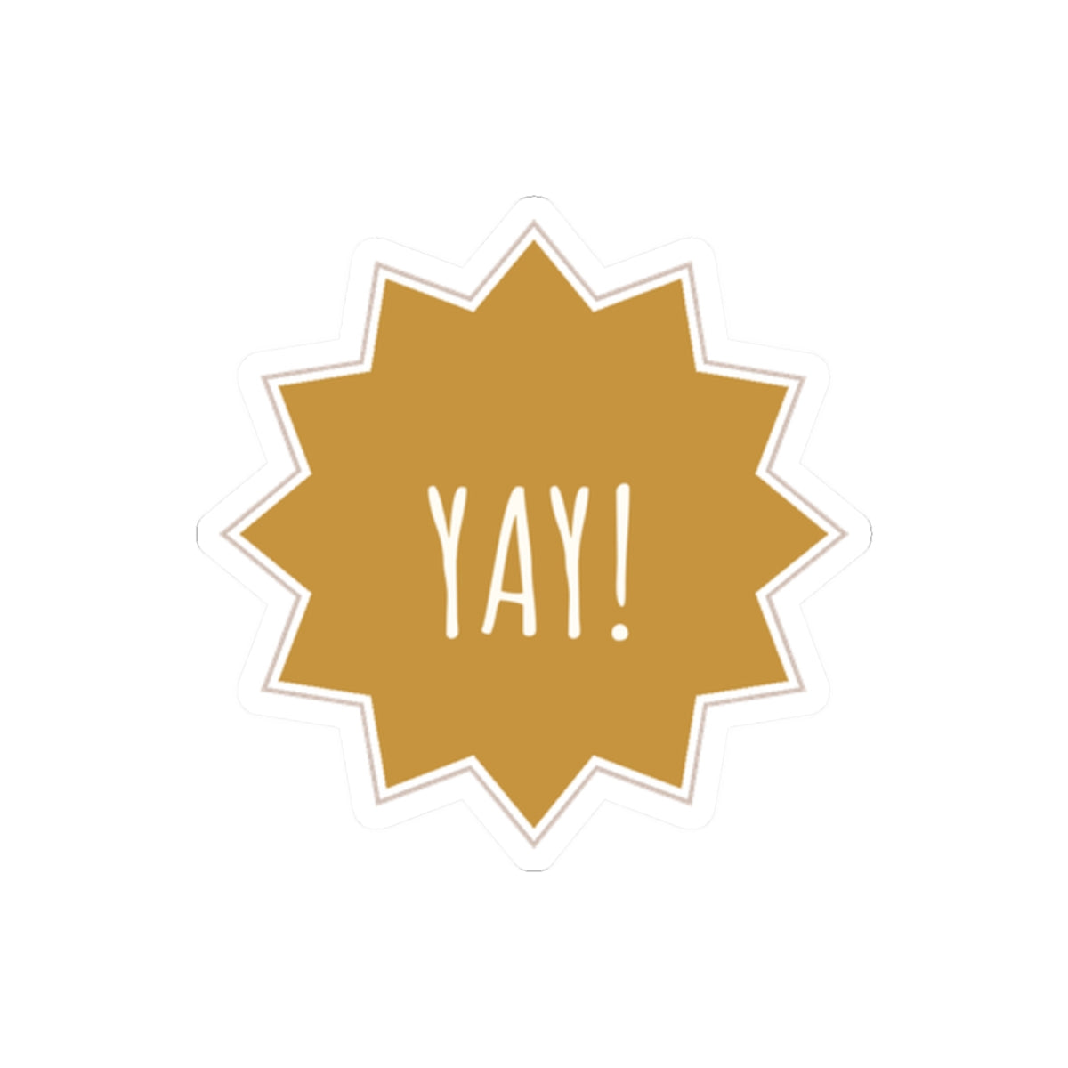 Yay Star Kiss-Cut Sticker