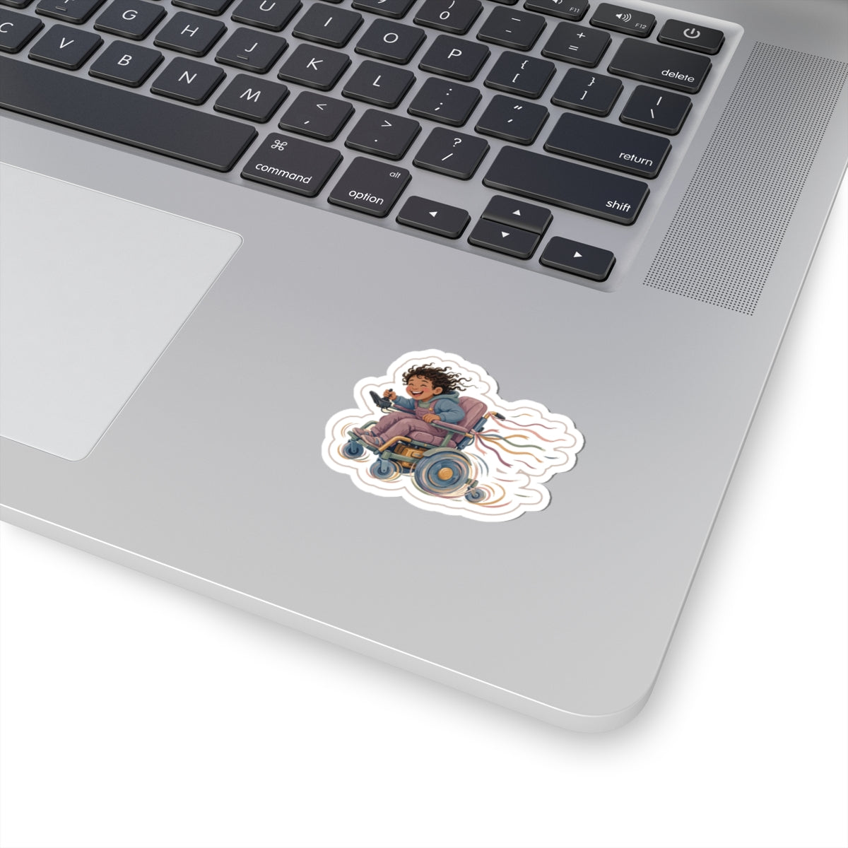 Wheelchair Zoom Kiss-Cut Sticker