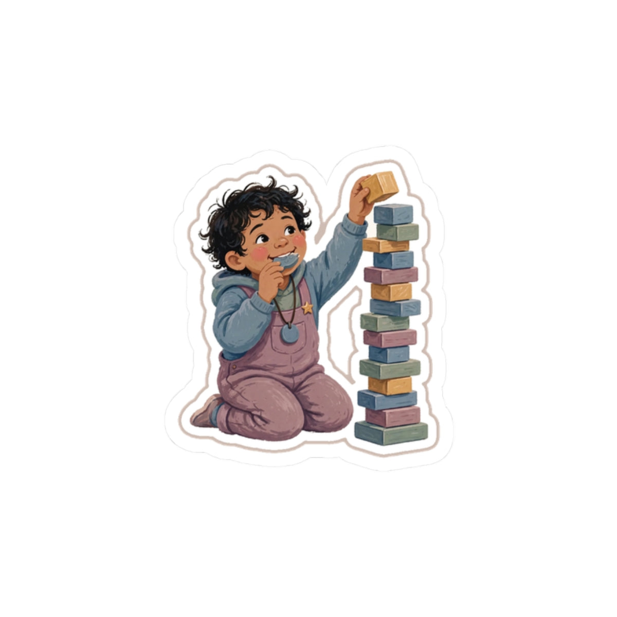 Chew Blocks Kiss-Cut Sticker