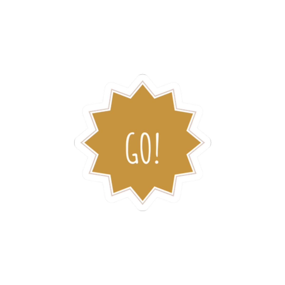 Go Star Kiss-Cut Sticker