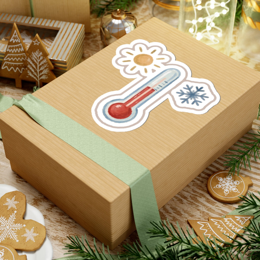 Thermometer Kiss-Cut Sticker