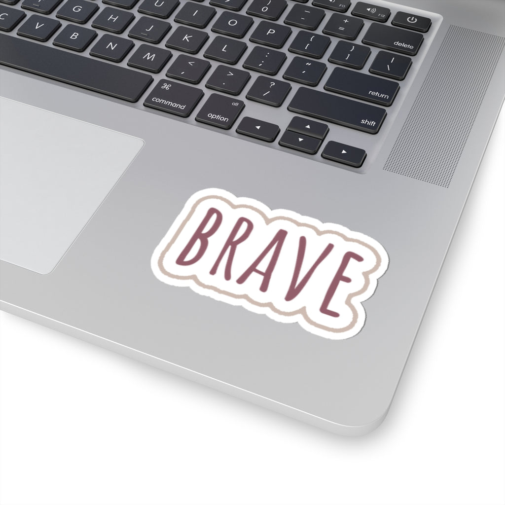 Brave Word Kiss-Cut Sticker