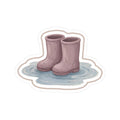 Rain Boots Kiss-Cut Sticker