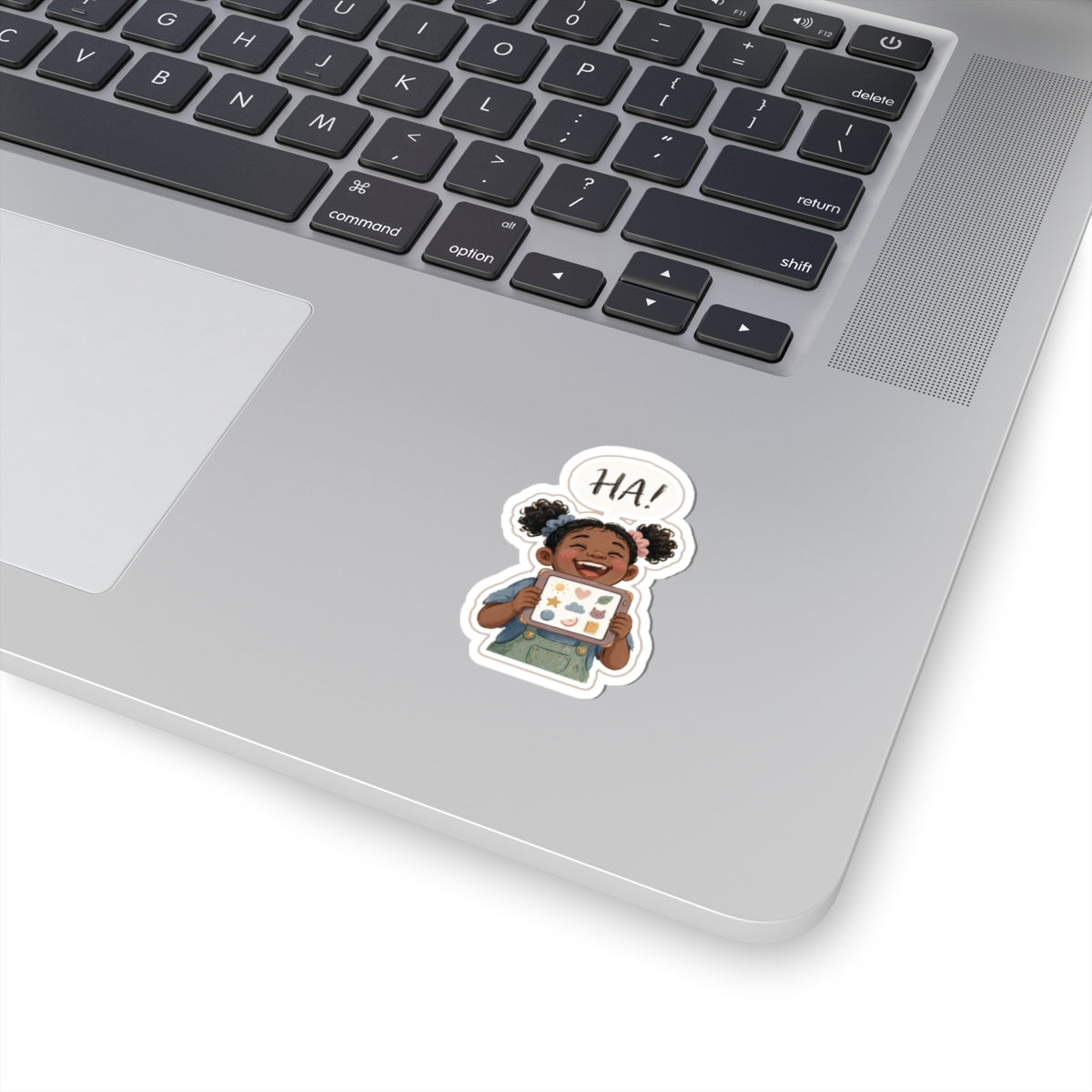 AAC Laugh Kiss-Cut Sticker