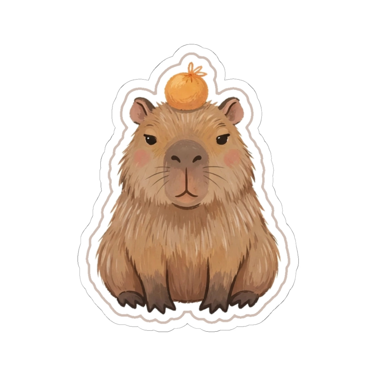 Capybara Kiss-Cut Sticker