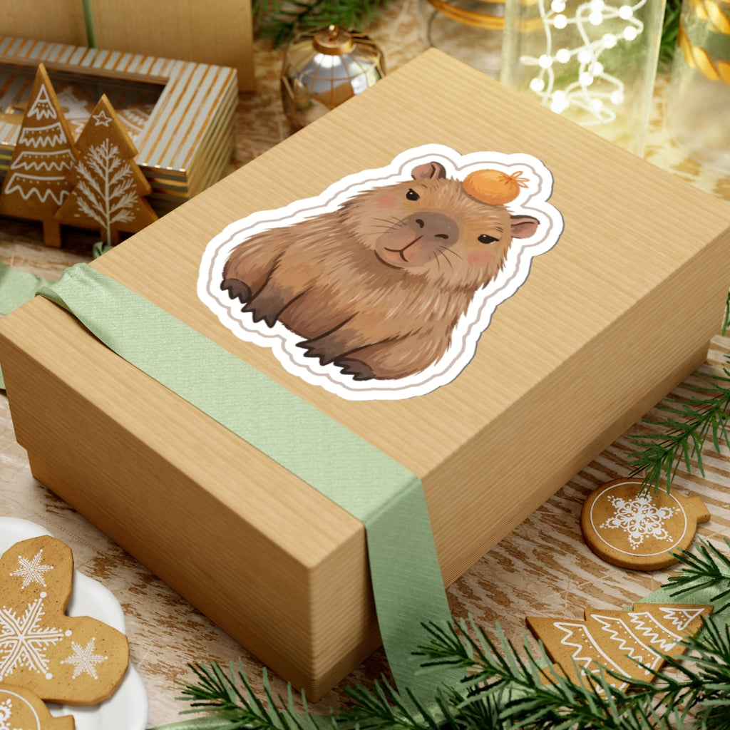 Capybara Kiss-Cut Sticker
