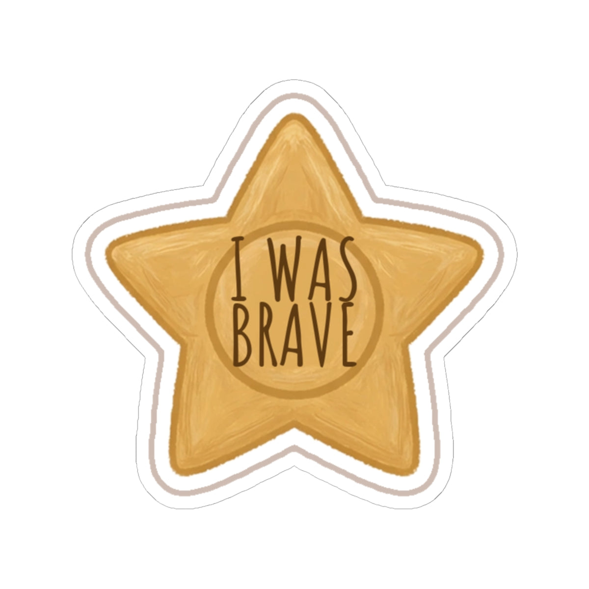 Brave Kiss-Cut Sticker