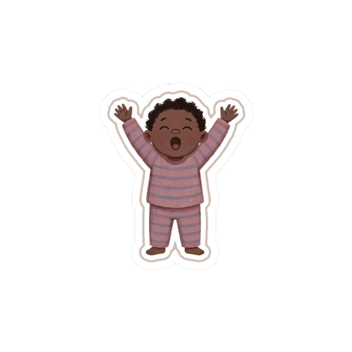 Morning Stretch Kiss-Cut Sticker