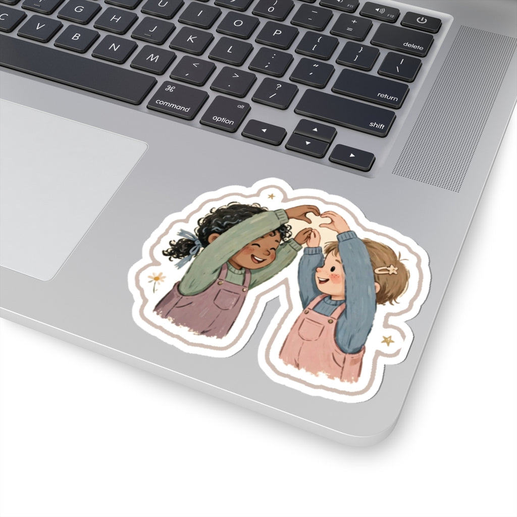 Heart Hands Kiss-Cut Sticker