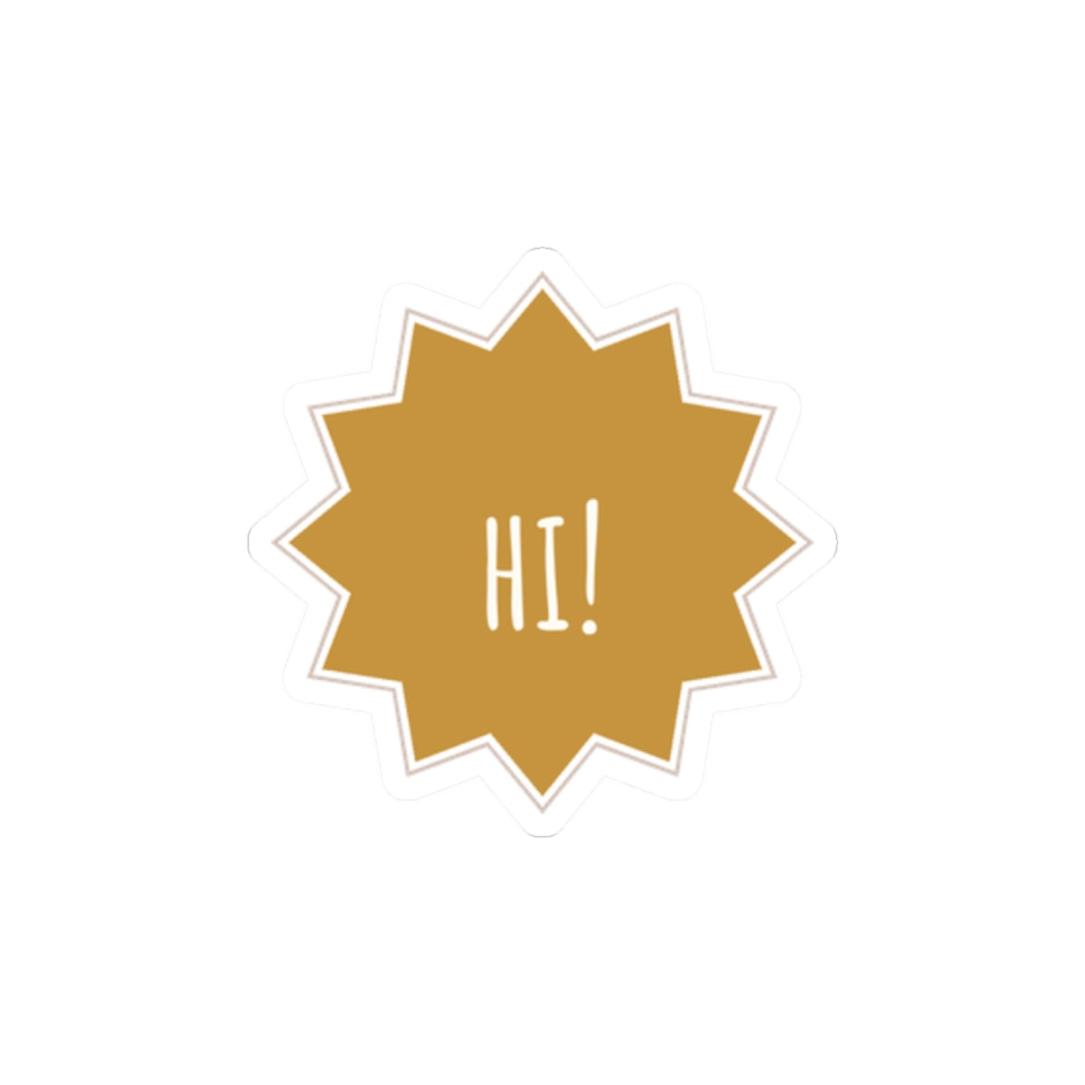 Hi Star Kiss-Cut Sticker
