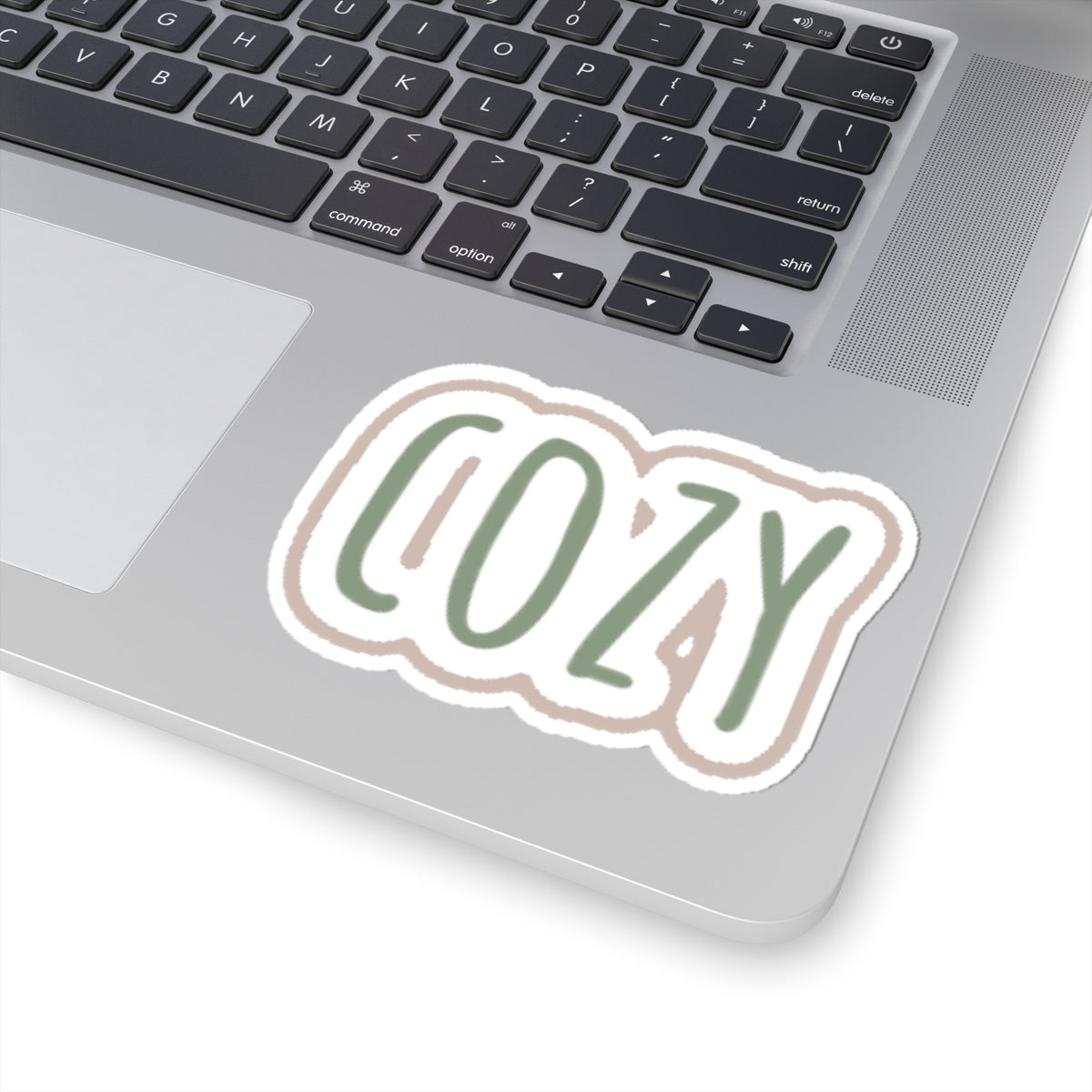 Cozy Word Kiss-Cut Sticker