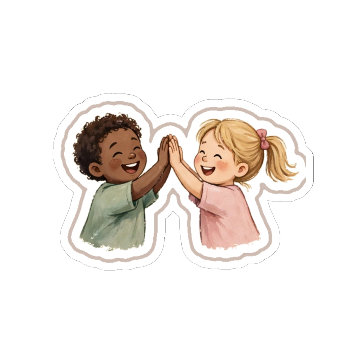 High Five Kiss-Cut Sticker