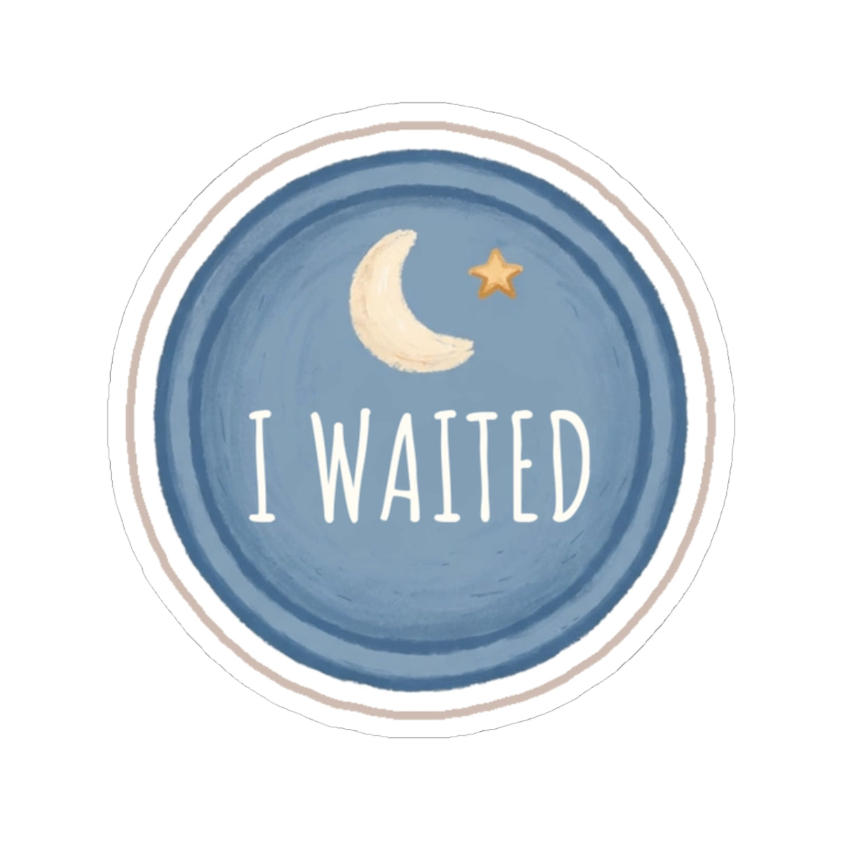 Waited Kiss-Cut Sticker