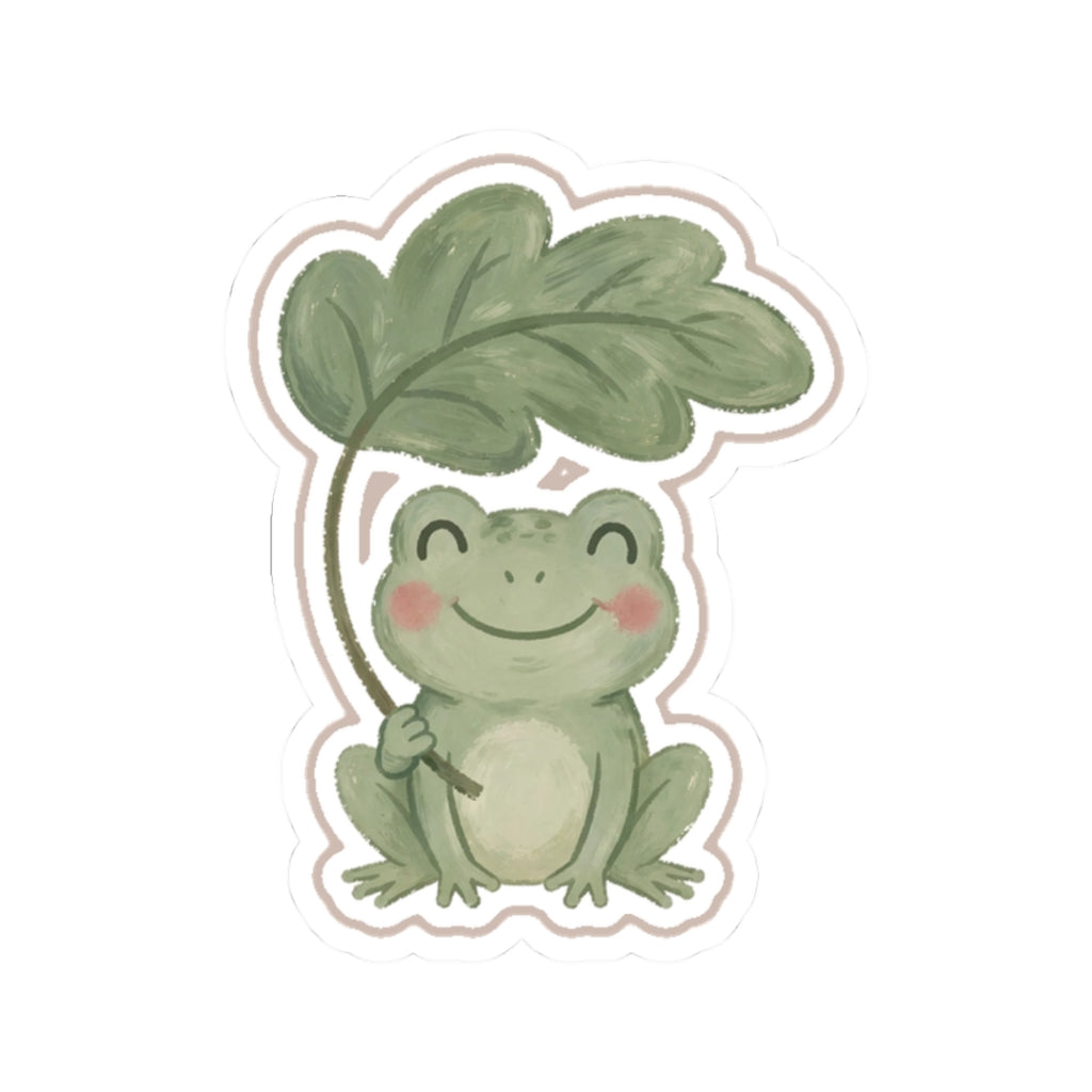 Garden Frog Kiss-Cut Sticker